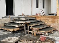 Каркас крыльца с ДПК
